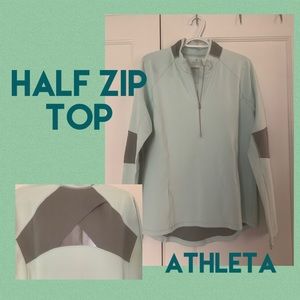 Half zip ventilated Athleta XL top